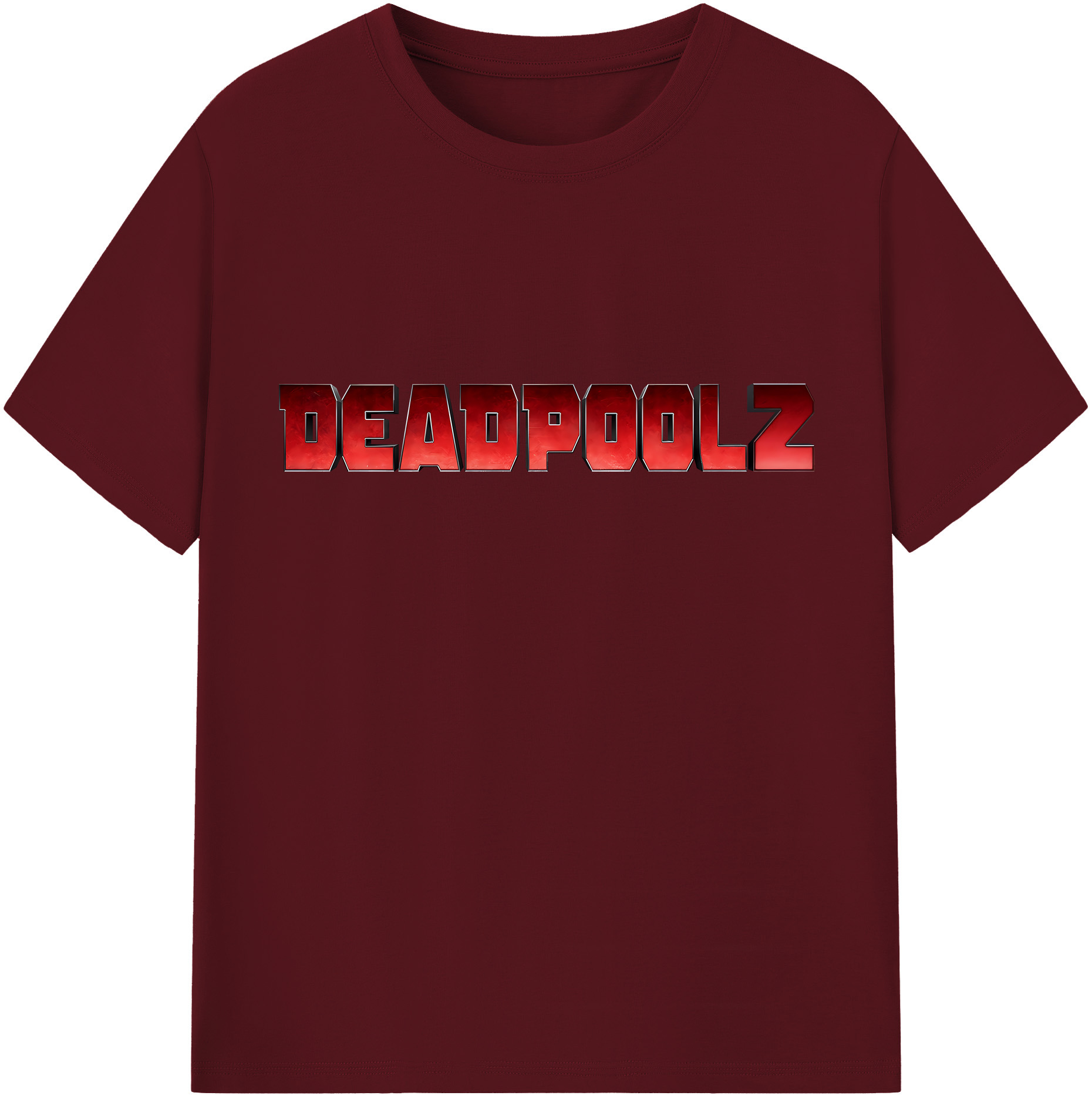 （画像用） Deadpool デッドプール 綿100％半袖Tシャツ（フロントプリント）